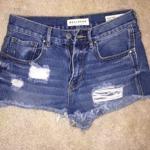 Bullhead Denim High-Rise Shorts